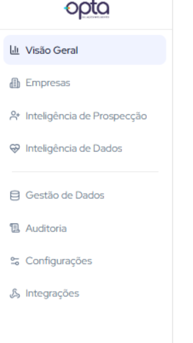 Opta Data Pro - Ideal para times comerciais estratégicos, operações B2B, inteligência de mercado e empresas que desejam aprofundar a leitura de perfis, priorizar oportunidades e vender com mais precisão.